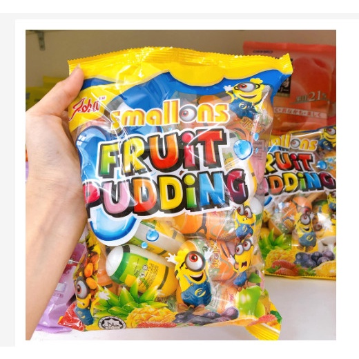 THẠCH TRÁI CÂY FRUIT PUDDING MINION GÓI 800GR ĂN LÀ NGHIỀN