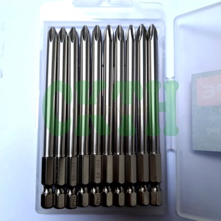 (Bán lẻ) Mũi vít bake PH2 cho máy khoan, máy bắt vít loại tốt không tòe hãng Broppe dài 100mm chuôi lục giác (1 mũi vít)