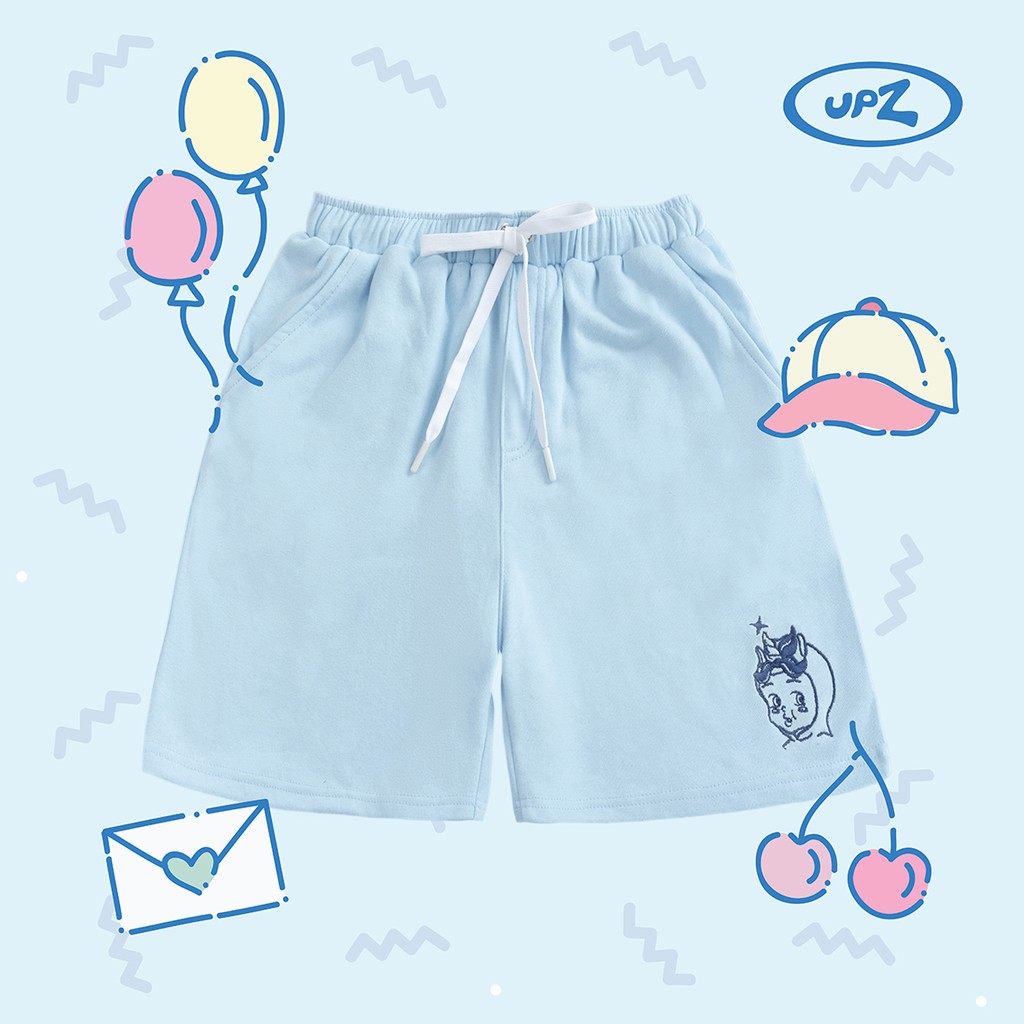 [Mã BMBAULT30 giảm đến 30K đơn 99K] UPZ Quần Shorts Thun Thêu Unicorn Babe (4 Màu)