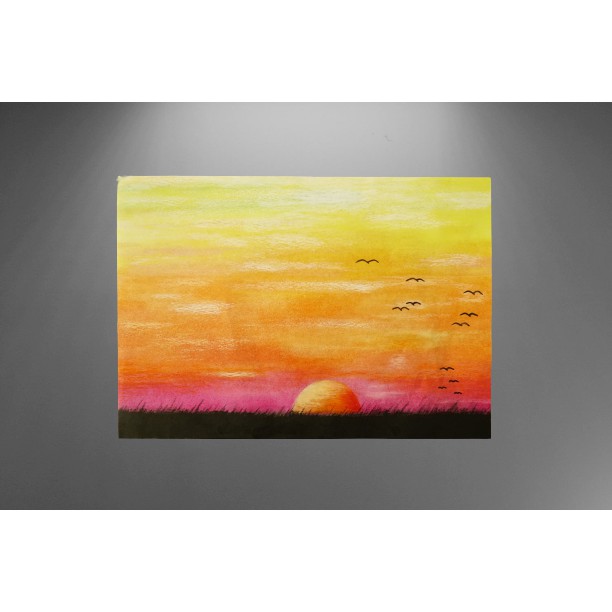 Tranh Vẽ Tay Giá Rẻ Độc Bản Màu Sáp Dầu | Oil Pastel