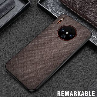 Mate 30 pro - Ốp lưng vải kết hợp da