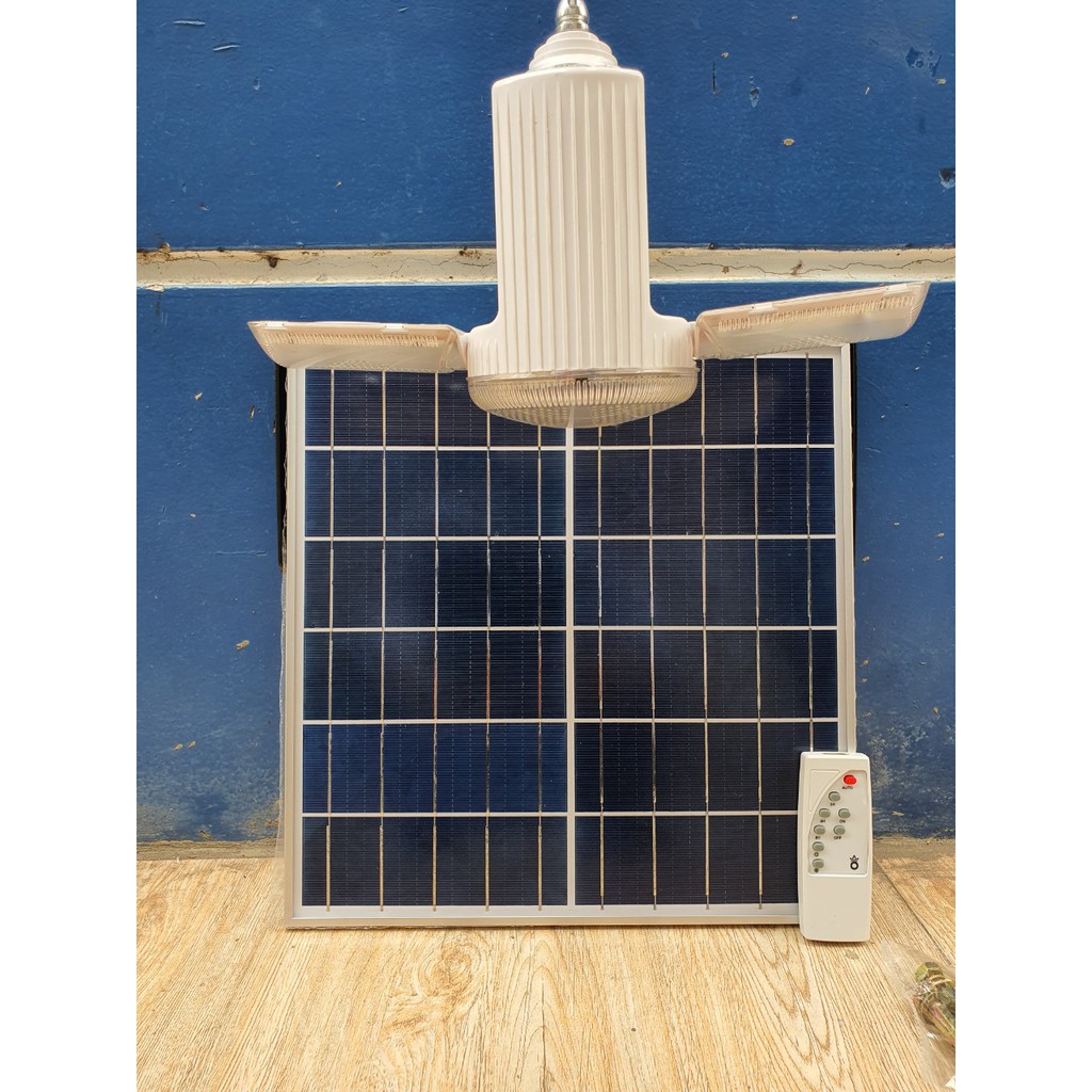 ĐÈN NĂNG LƯỢNG MẶT TRỜI BULB 200W 2 CÁNH, SỬ DỤNG TRONG NHÀ, KHO, ĐƯỜNG ĐI NHỎ GỌN,...