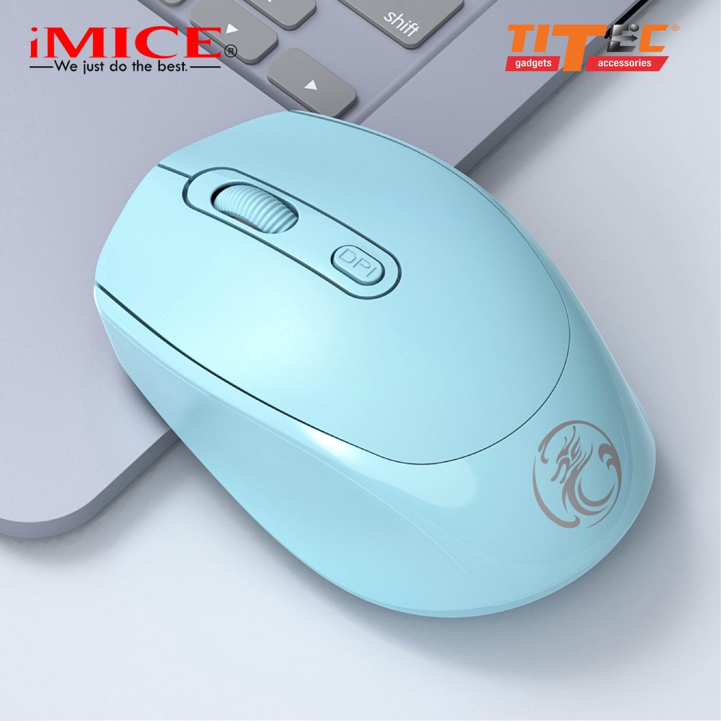 Chuột máy tính không dây IMICE G2 wireless 2.4G, 800/1200/1600 DPI, 4 nút bấm - hàng chính hãng