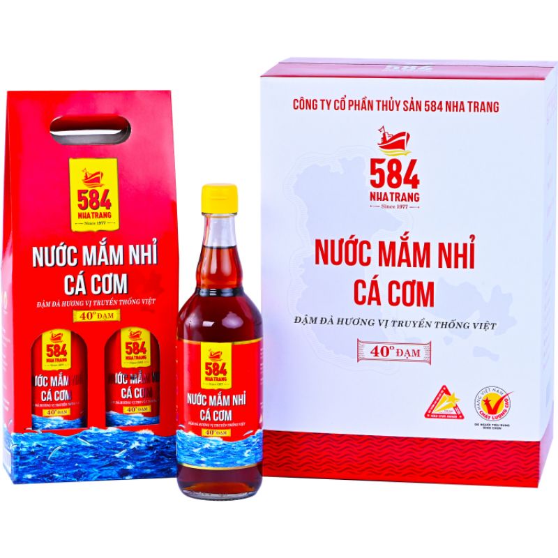 Nước mắm nhỉ cá cơm 584 Nha Trang 30N/35N/40N