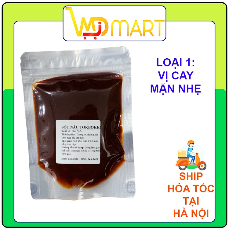 Sốt nấu tokbokki Hàn quốc vị cay ngọt và mặn nhẹ gói 100g