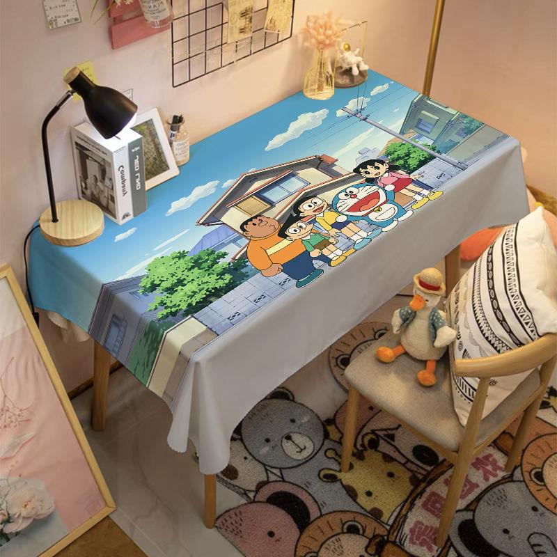 Khăn Trải Bàn Chống Bụi In Hình Doraemon Dễ Thương
