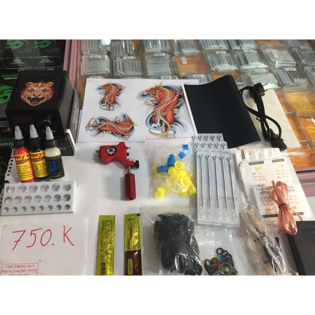 Bộ kit 1 máy xăm moto bishop (hàng có sẵn )