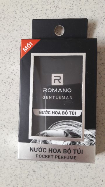 NƯỚC HOA BỎ TÚI CAO CẤP ROMANO 18ML.