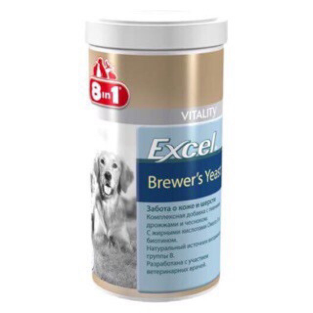 Viên dưỡng lông cho chó mèo Excel 8in1 ( hộp 1430 viên)