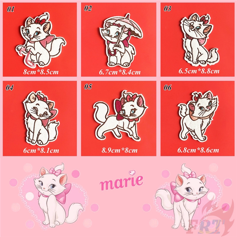 Disney 1 Sticker Ủi Thêu Hình Mèo Marie