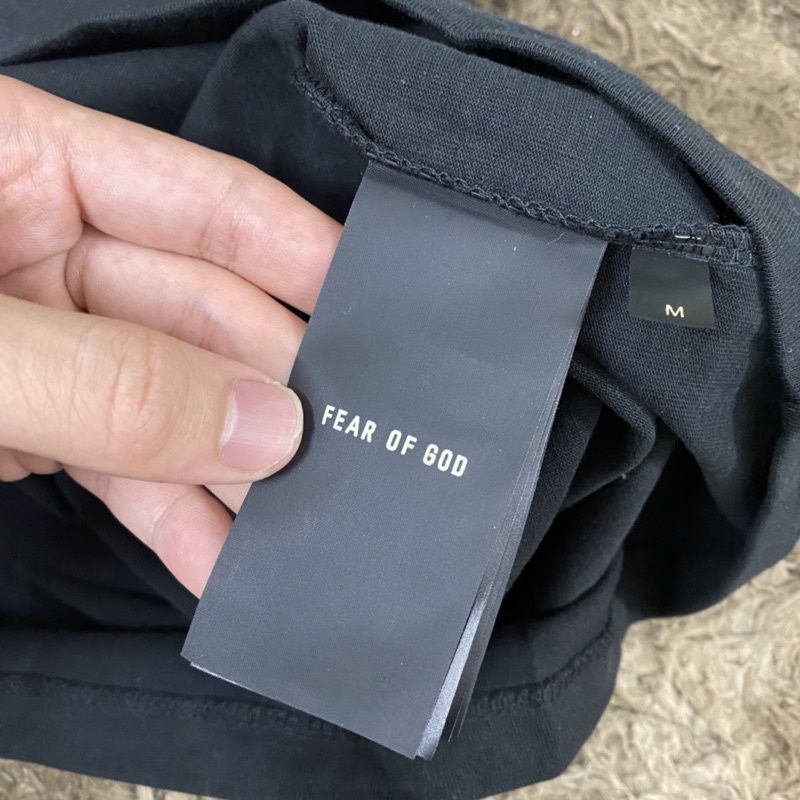 Áo thun Fear Of God FOG 7TH Collection Baseball màu đen chất liệu vải cotton cao cấp, Áo tee FOG Baseball unisex oversiz
