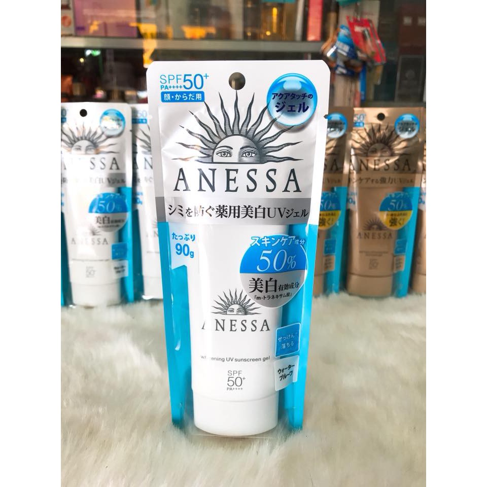 (SX Nhật Bản 90ml) Gel chống nắng ANESSA bảo vệ hoàn hảo và dưỡng trắng chính hãng công ty | BigBuy360 - bigbuy360.vn