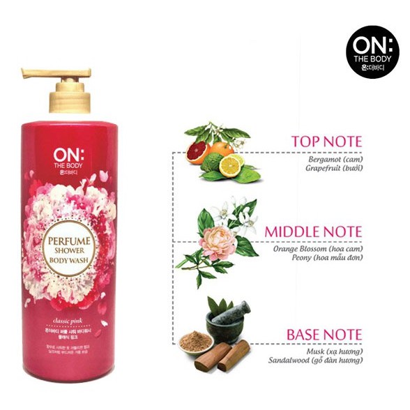 Sữa tắm ON The Body Perfume Wash (1000g) | BigBuy360 - bigbuy360.vn