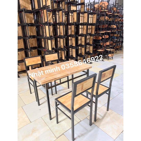 Bộ bàn ghế quán ăn siêu bền đẹp hàng loại 1