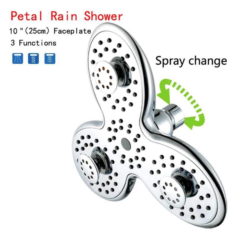 Qq * Vòi Hoa Sen 3 Chân Dạng Nhấn Dễ Dàng Áp Suất Cao Sang Trọng