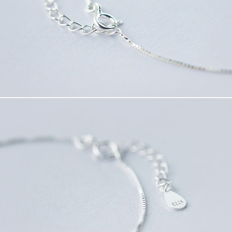 Lắc Chân Bạc Nữ Bi Bạc Vuông LC-1541-ROXI | BigBuy360 - bigbuy360.vn