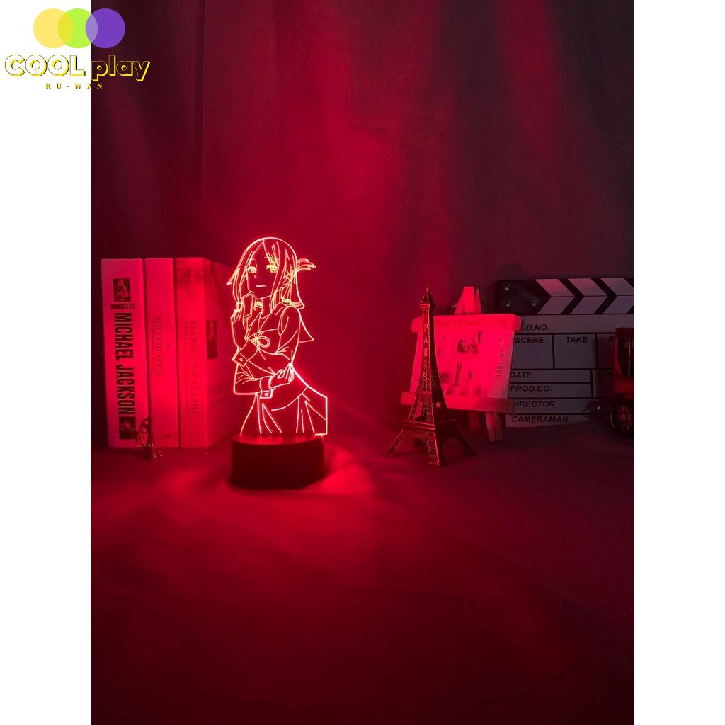 Đèn Ngủ led 3d Hình anime kaguya sama love is war Trang Trí Phòng Ngủ