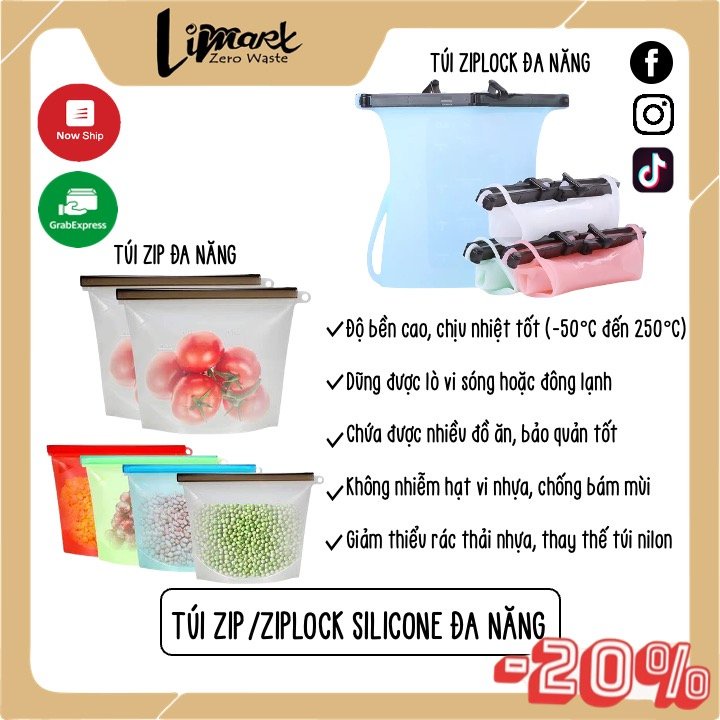Túi Ziplock Đa Năng 1000ml Limart