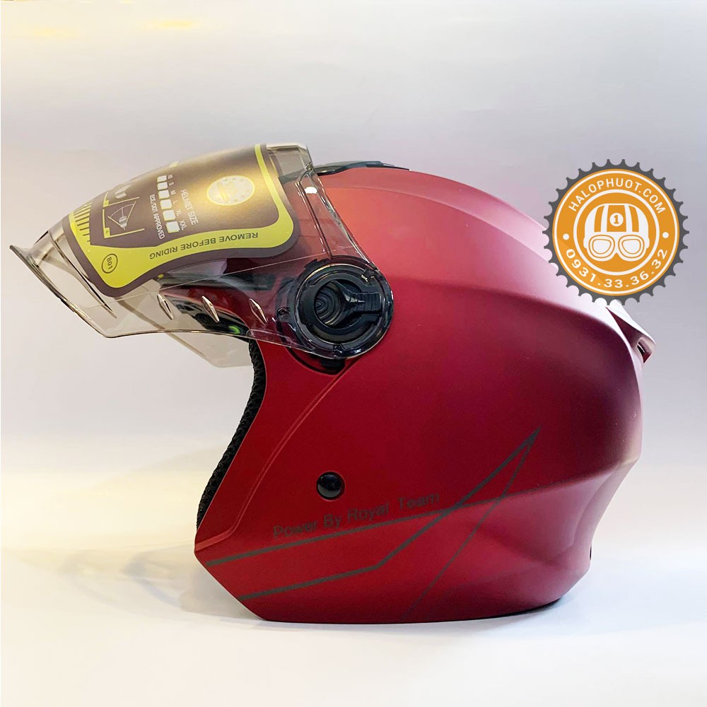 Nón bảo hiểm 3/4 Royal XH 01 Đủ màu (Bảo hành trọn đời)