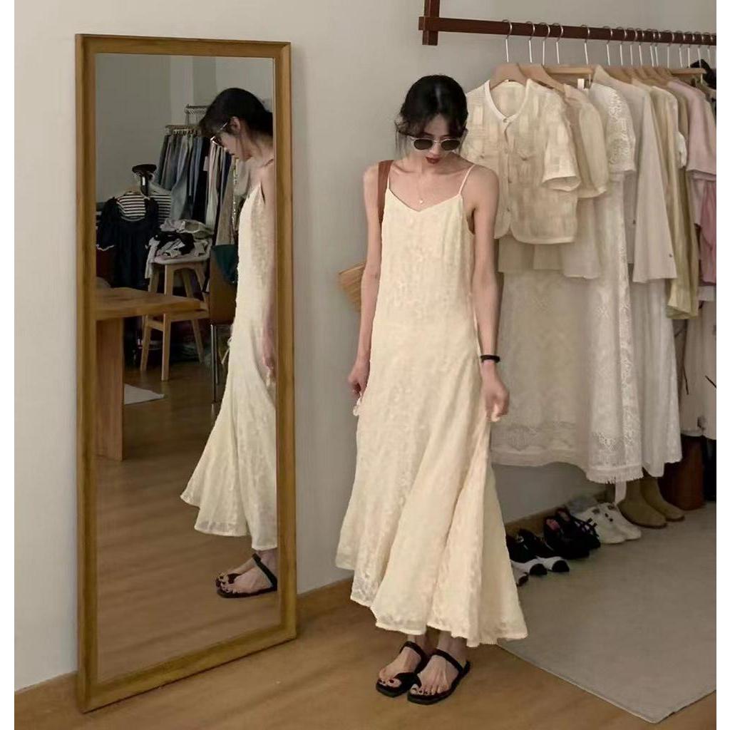 Đầm Ren Cổ V Phong Cách Hàn Quốc Thời Trang Mùa Hè Sành Điệu 63992