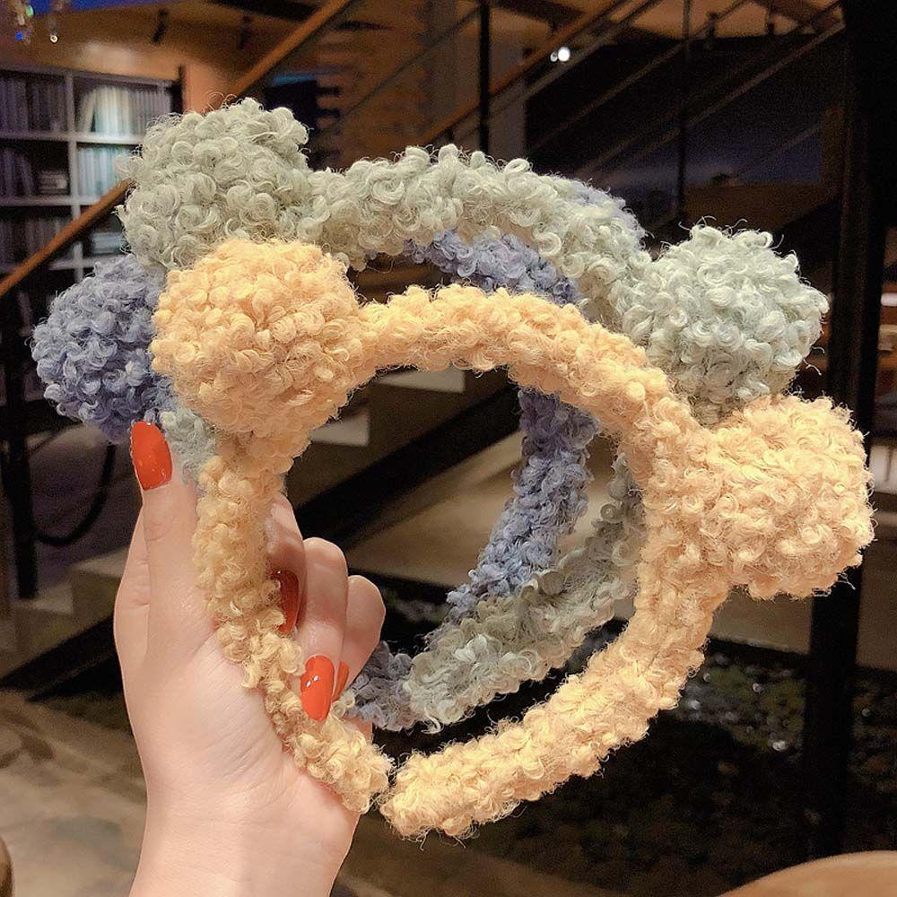 JARRED Băng Đô Lông Cừu Dễ Thương Thời Trang Mùa Đông Cho Nữ