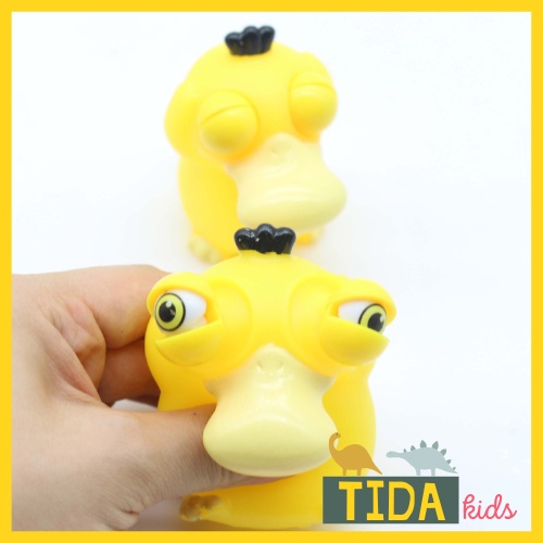 Vịt Bóp Lòi Mắt ⚡ HOT TREND ⚡ Pokemon PsyDuck Poping Out Eyes Squeeze Me, Đồ Chơi Xả Stress Dễ Thương Xua Tan Căng Thẳng