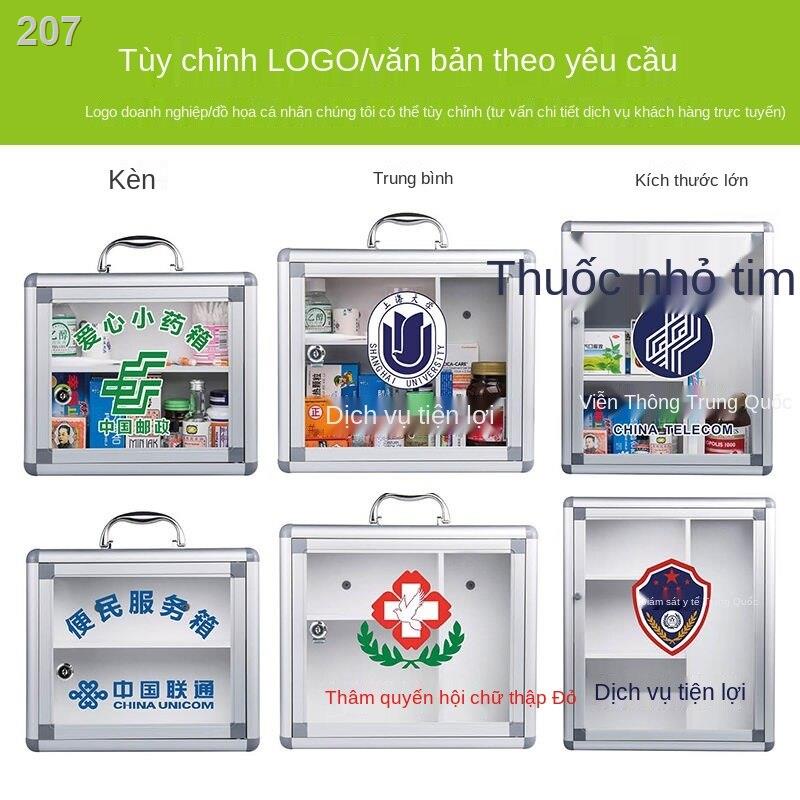 【bán chạy】Hộp dịch vụ tiện lợi treo tường thuốc an toàn gia đình lưu trữ khẩn cấp kích thước hợp kim nhôm