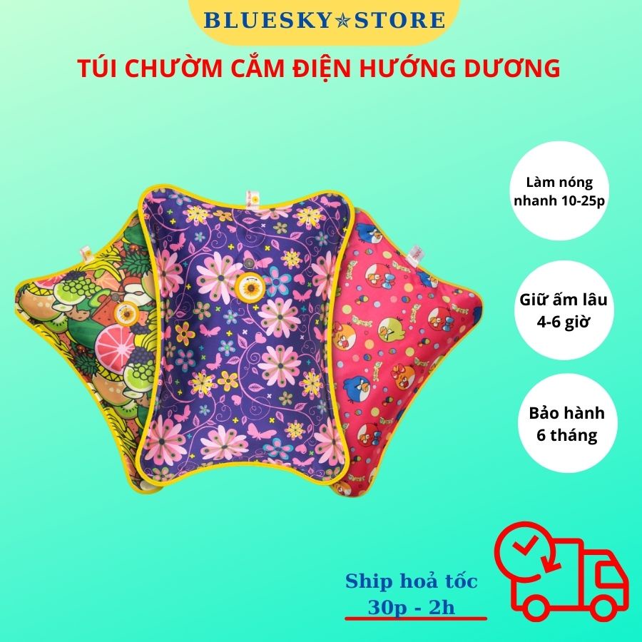 Túi chườm nóng lạnh cắm điện Hướng Dương. Sưởi ấm, chườm lạnh giảm sưng đau hiệu quả [Bluesky.beauty]