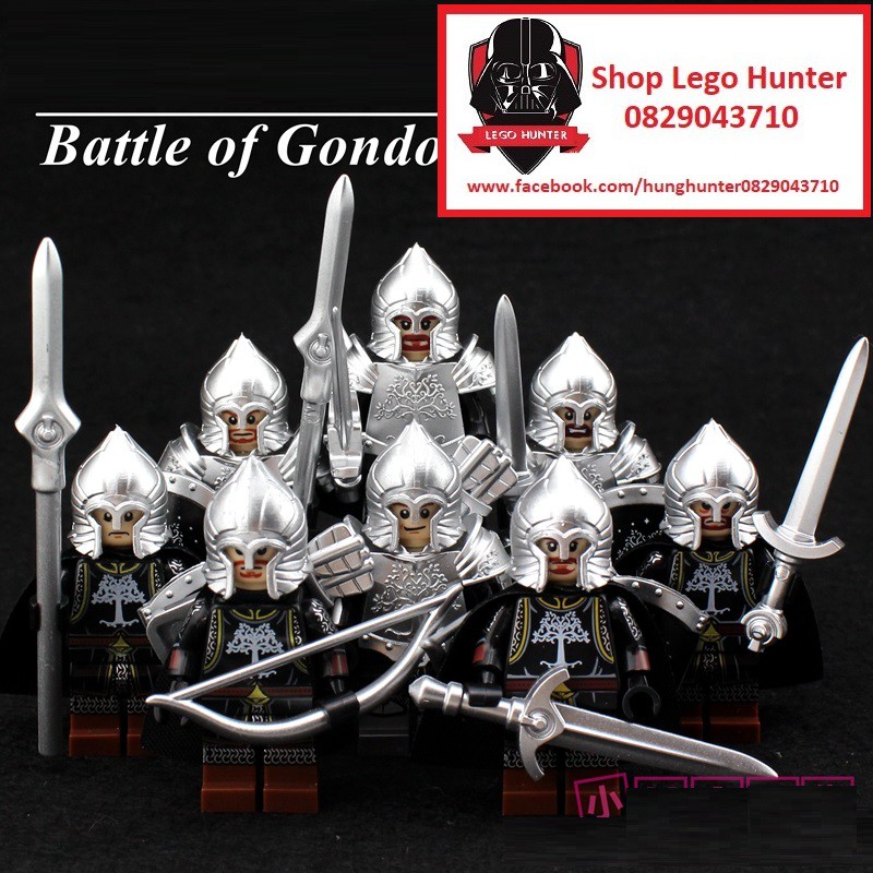 Xếp hình Koruit Minifigures mô hình lắp ráp Chiến Binh Gondor - Lord of the Ring - chúa nhẫn