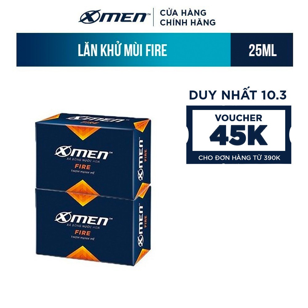 Lốc 4 Xà bông cục X-Men Fire 90g