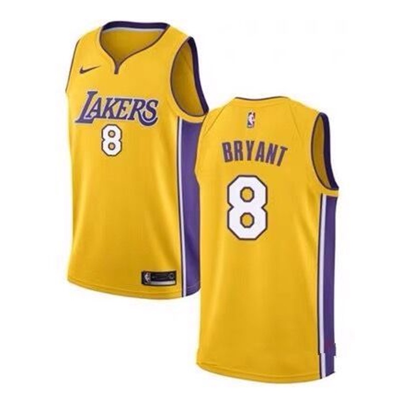 NBA Áo Bóng Rổ Cổ Chữ V Thêu Chữ Los Angeles Lakers