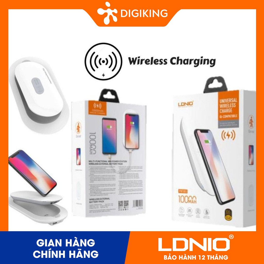 Pin Dự Phòng Không Dây 10.000mAh LDNIO - PW1003