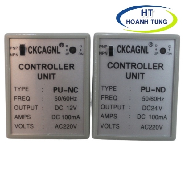 Bộ nguồn sensor NPN và PNP điện áp đầu ra 12VDC, 24VDC tặng kèm chân đế PF083A