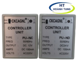 Bộ nguồn sensor NPN và PNP điện áp đầu ra 12VDC, 24VDC tặng kèm chân đế PF083A