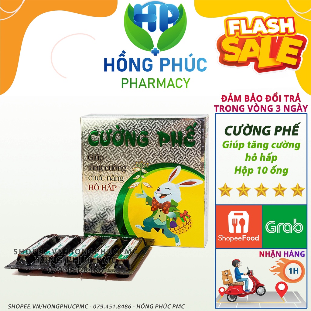 Siro Cường Phế ⚡Có Quà Tặng⚡ Hộp 10 ống - Tăng Cường Chức Năng Hô Hấp cho trẻ nhỏ