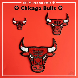 ☸ miếng dán ủi lên quần áo hình chicago bulls - nba ☸ 1 huy hiệu ủi thêu diy hình huy hiệu