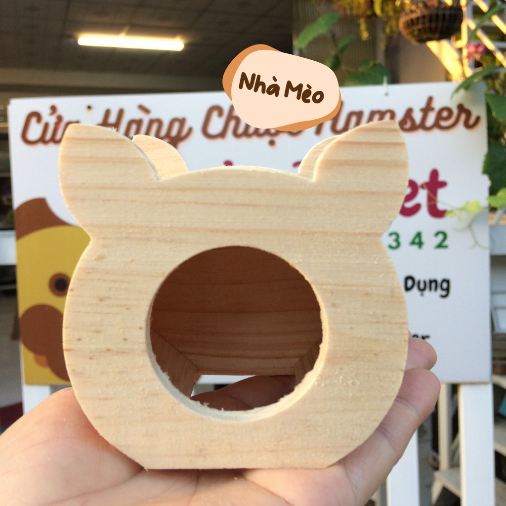 Nhà ngủ gỗ cho hamster BẢNG 2 mẫu lấy ngẫu nhiên trong bảng