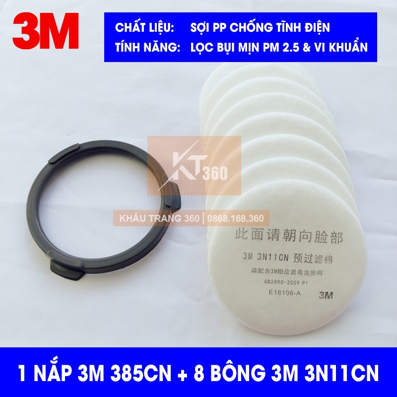 [2 LỰA CHỌN] Mặt Nạ Phòng Độc 3M HF-52. Khẩu Trang Phun Sơn - PU, Phun Thuốc Trừ Sâu. Mặt Nạ Chống Khí Độc - Chống Bụi.