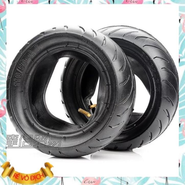 Combo vỏ và ruột xe moto mini 50cc lốp và săm xe ruồi 110/50-6.5 dùng bền, ít hư hại, không bị lủng, thủng,