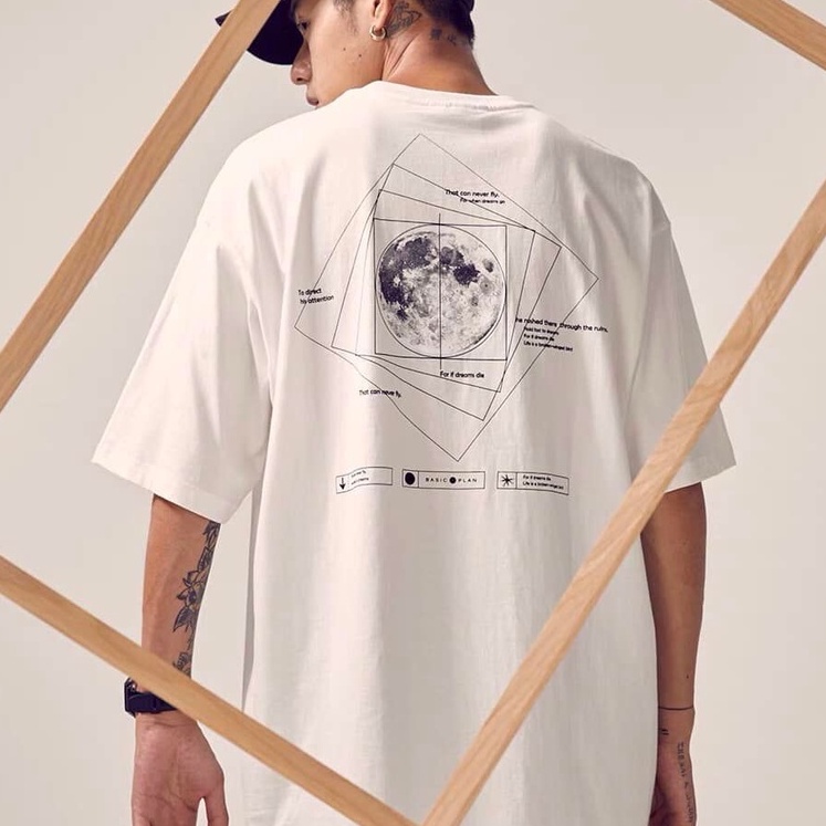 Áo thun tay lỡ form rộng - phông nam nữ cotton oversize - T shirt Basic plan - 2N Unisex | BigBuy360 - bigbuy360.vn