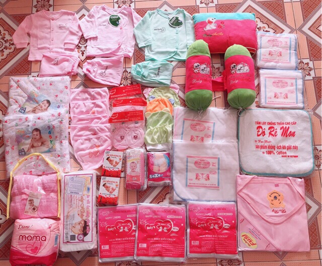 Set đồ sơ sinh theo yêu cầu của khách