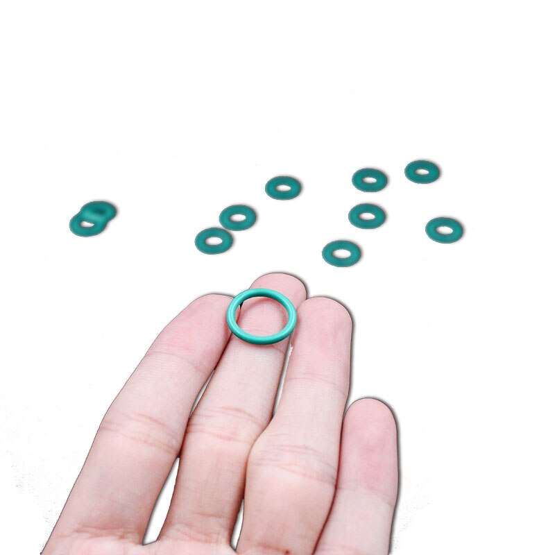 Bộ 5 Vòng Cao Su Hình Chữ O Màu Xanh Lá Cây Dày 1mm OD21 / 22 / 23 / 24 / 25 / 26 / 27 / 28 / 29 / 30 * 1mm Phụ Kiện Chống Nhiệt Độ Cao Chuyên Dụng