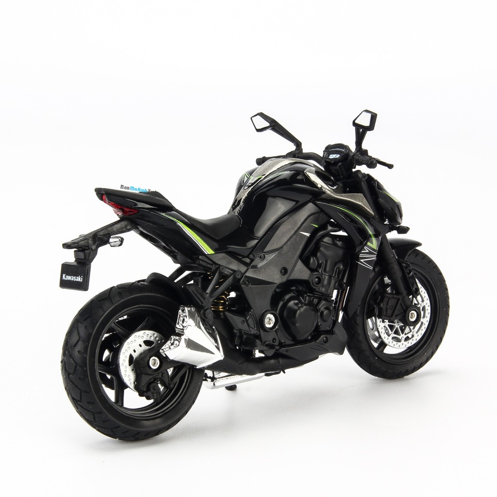 [Mã TOYJAN hoàn 20K xu đơn 50K] Mô hình moto Kawasaki Z1000 R Green 1:18 Welly