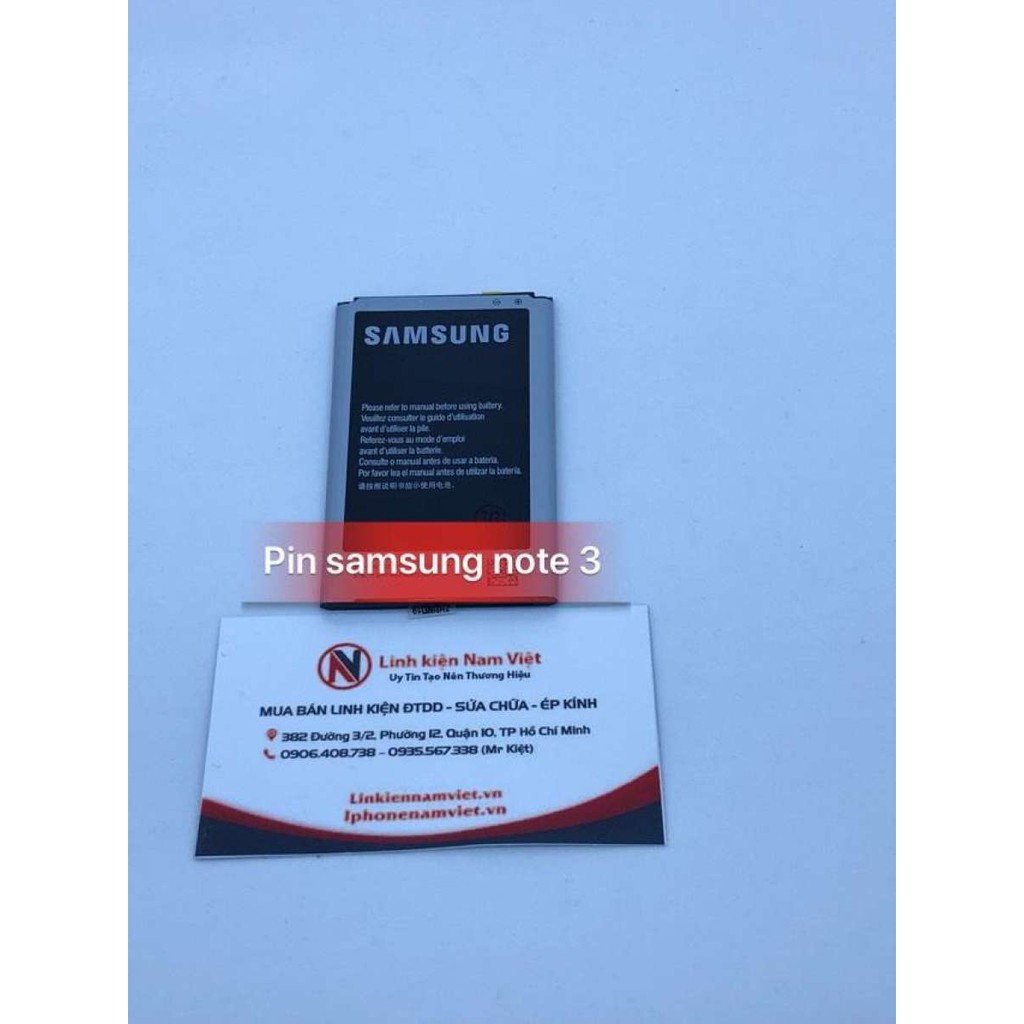 PIN ĐIỆN THOẠI SAMSUNG NOTE 3 - N900 - N9000 - N9200 - N9600 - 3200mAh - BẢO HÀNH 3 THÁNG .