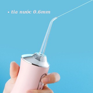 Máy Tăm Nước Vệ Sinh Răng Miệng Oral irrigator Chăm Sóc Răng Niềng Nhạy Cảm Loại Bỏ Thức Ăn Thừa Công Nghệ Châu Âu