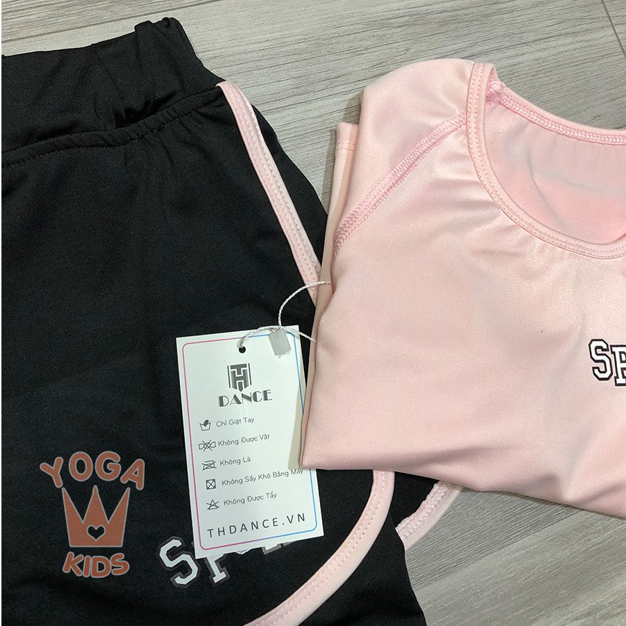 Bộ Yoga trẻ em | Kiểu Yoga Sport Hồng