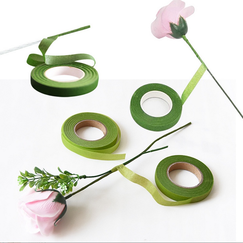 Cuộn Băng Keo Tự Dính 30 Yard Dùng Quấn Hoa Giả Trang Trí Thủ Công