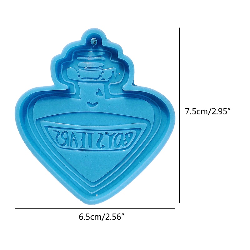 Khuôn Silicone Làm Móc Khóa Hình Chai Nước Ngọt