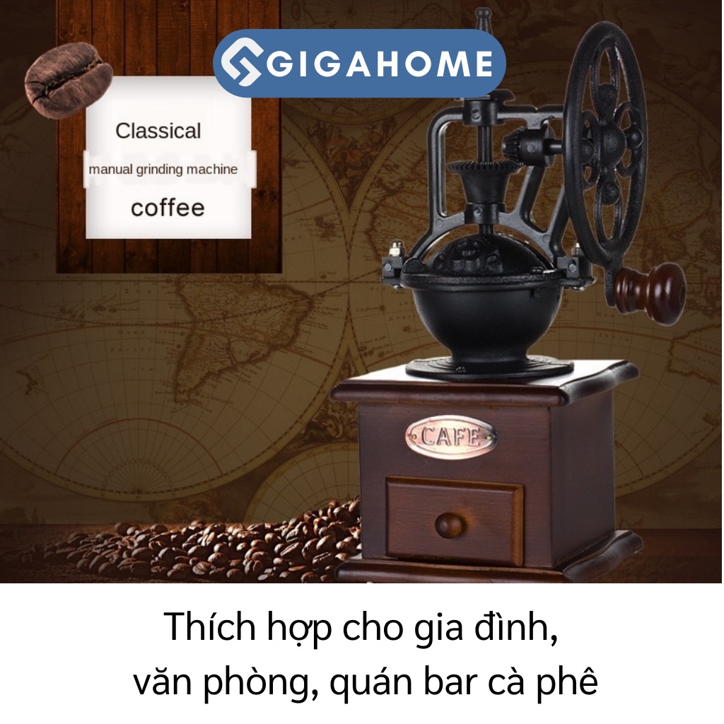 Cối Xay Cà Phê Thủ Công Thiết Kế Phong Cách Cổ Điển GIGAHOME 9972