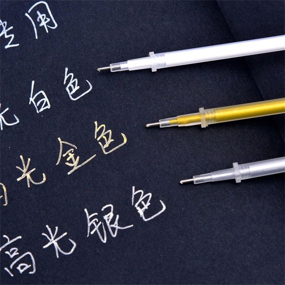 Set 20 ruột bút mực gel ngòi 0.7mm màu trắng chất lượng cao DIY